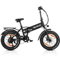 VARUN Folding Electric Bike - Ebikes for Adults Peak 500W Up to 40 Miles,13AH Removable Battery, Shock Absorber, and Pedal-Assist Level, Portable 20