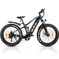 Fat Tire E-Mountainbike Pedelec Vélo électrique tout terrain à suspension complète 90 Nm Batterie amovible longue portée - Varun Ballistic-White 26'' E-Bike