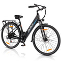 VARUN E Bike, 28 inch electric bike for men and women with 48V 500Wh battery, up to 250W 55NM motor, electric bike with 7-speed gearbox, LCD display, Pedelec city bike hiking electric bike