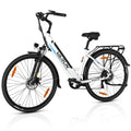 VARUN S700-2 Electric Bike for Adults - 500W Electric Bicycle Up to 40 Miles, 48V Removable Battery, 7-Speed, and Shock Absorber, Stylish 27.5