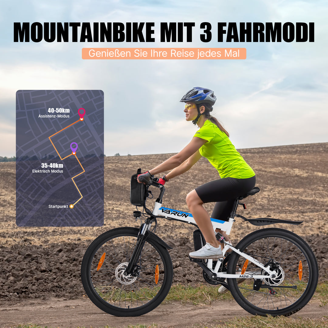 Vélo de montagne électrique pliant Varun M26 26''