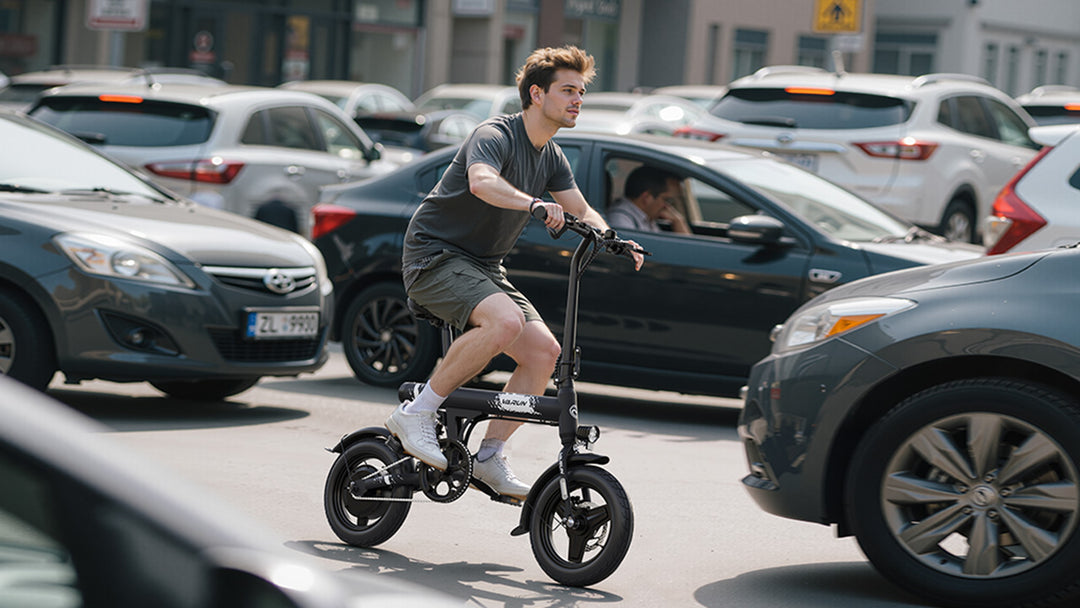 The man is enjoying his riding with C14-1