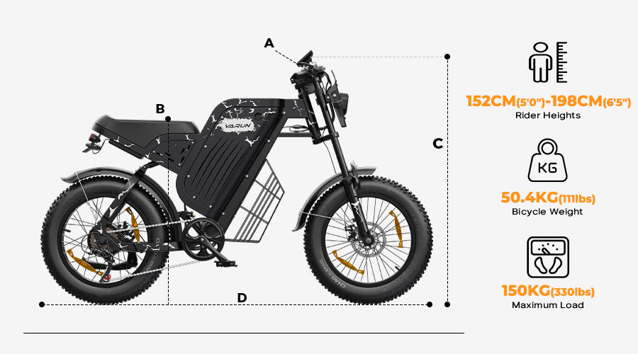 20" Fat-Tire Men's E-Bike with 48V 20.8A Battery, Up to 130 KM Range, 1000W 95Nm Motor, Full Suspension